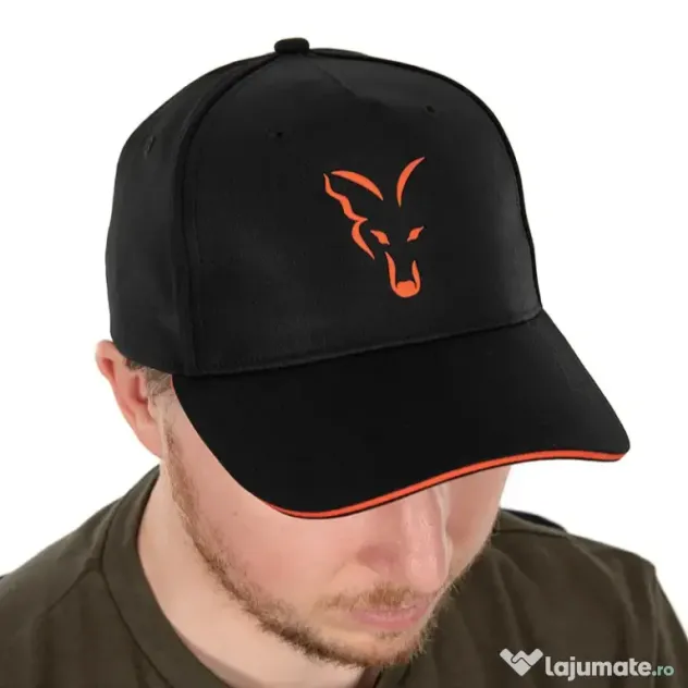 Sapca Fox Black Orange Baseball