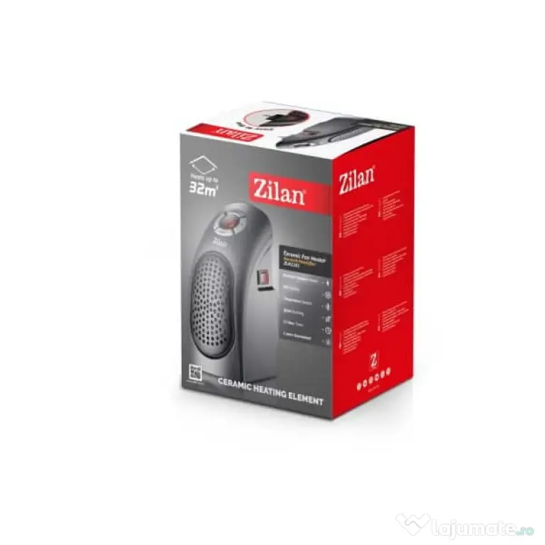 Aeroterma ceramica , Negru, ecran LCD, foarte puternica si compacta / ZLN 2281
