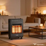 Sobă pe gaz, putere 4200 W, 3 plăci ceramice, aprindere piezoelectrică, demontată, FLORIA / ZLN8455 