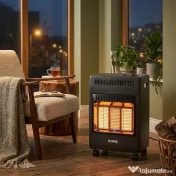 Sobă pe gaz, putere 4200 W, 3 plăci ceramice, aprindere piezoelectrică, demontată, FLORIA / ZLN8455 