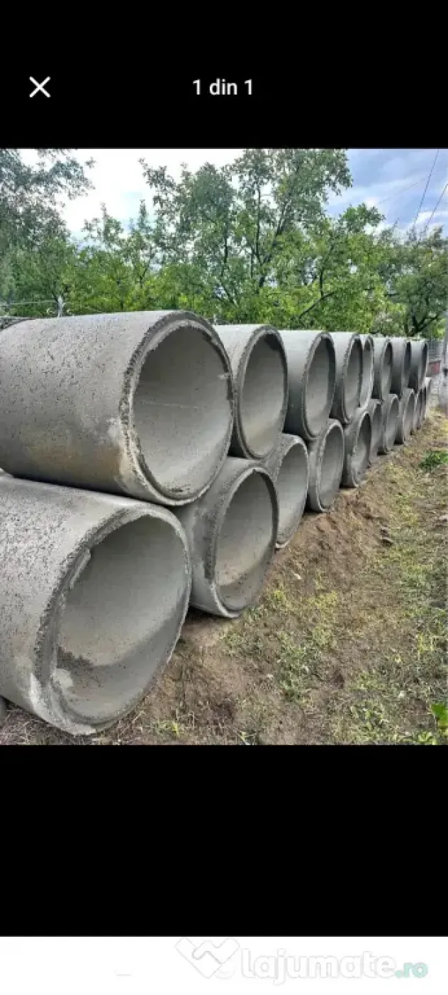 Sap fose, vând tuburi de beton