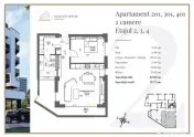 Apartament 2 Centru Civic Bloc Nou 