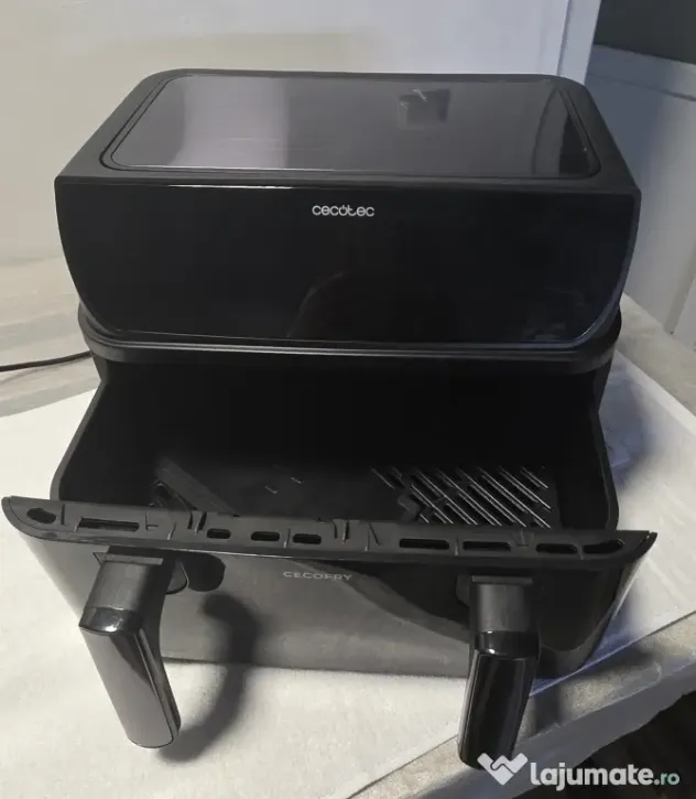 Friteuză cu aer cald Cecotec Cecofry, 2 sertare, Sync & Match