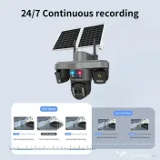 Cameră Supraveghere Profesională 4G LTE – 4 Lentile, 4 camere, 20MP 4K UHD 