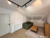 Mansardă casă nouă, acces exterior, 89 mp, curte, Romane?