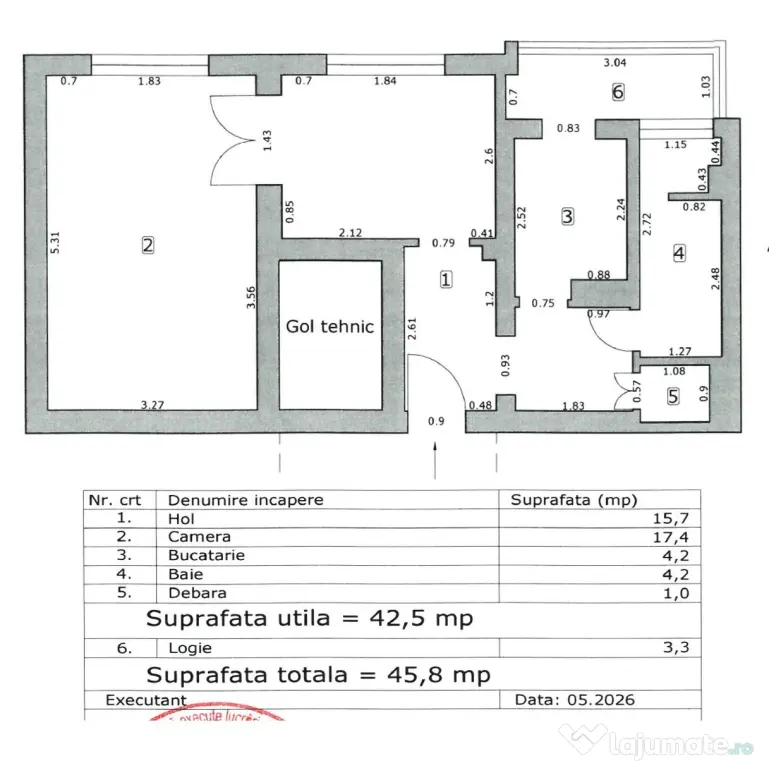 Garsoniera confort I sporit – 46 mp