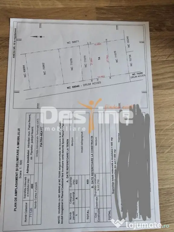 Loturi de Teren Fermelor Strada Plantelor - Piatra-Neamt (Neamt)