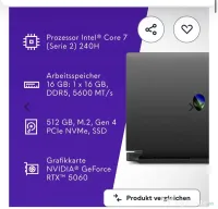NOU SIGILAT!!! Alienware Aurora Gaming Laptop - Intel Core 7 240H, RTX 5060