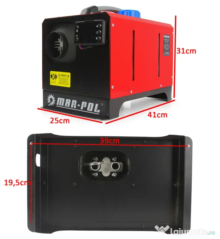 🔥 Încălzitor cu ulei sau motorină tip Sirocou Webasto 8 kW – XM80950