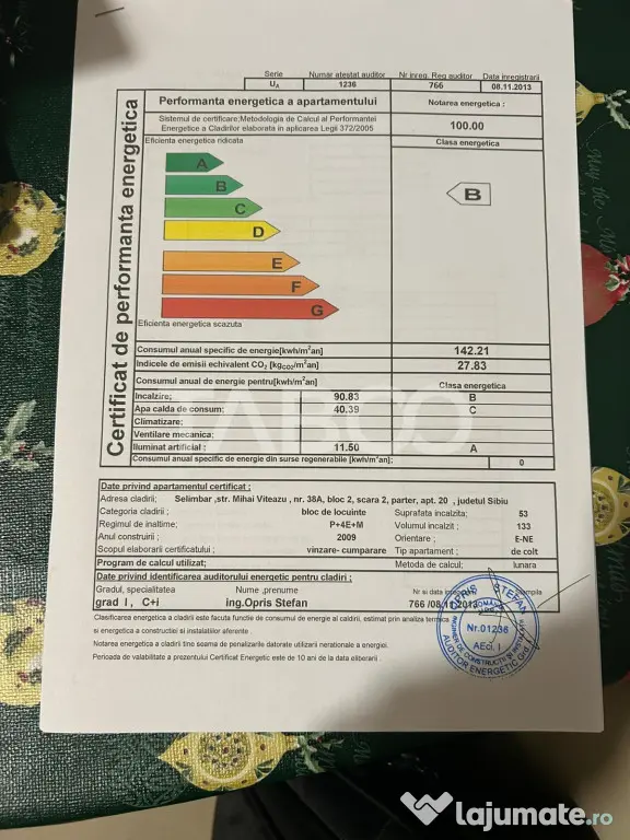 Apartament decomandat 54mpu 2 camere si balcon zona Brana Se - Sibiu (Sibiu)