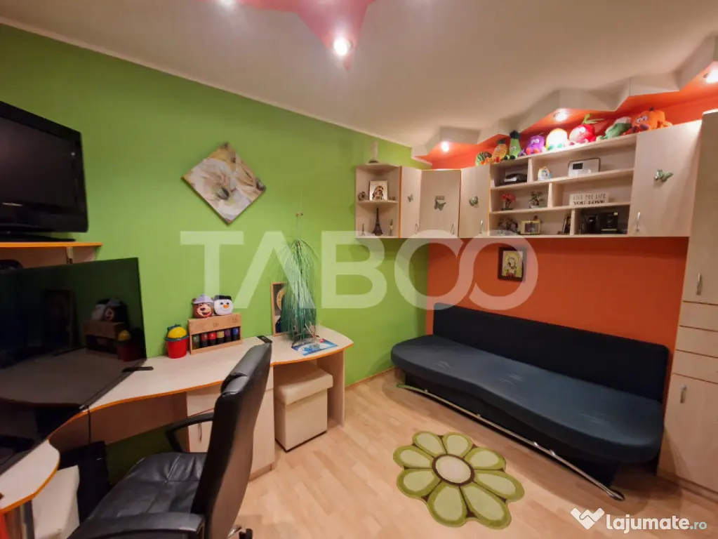 Apartament 89 mpu 4 camere 2 bai loc parcare si pivnita cent - Sibiu (Sibiu)