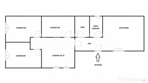 Apartament 89 mpu 4 camere 2 bai loc parcare si pivnita cent - Sibiu (Sibiu)
