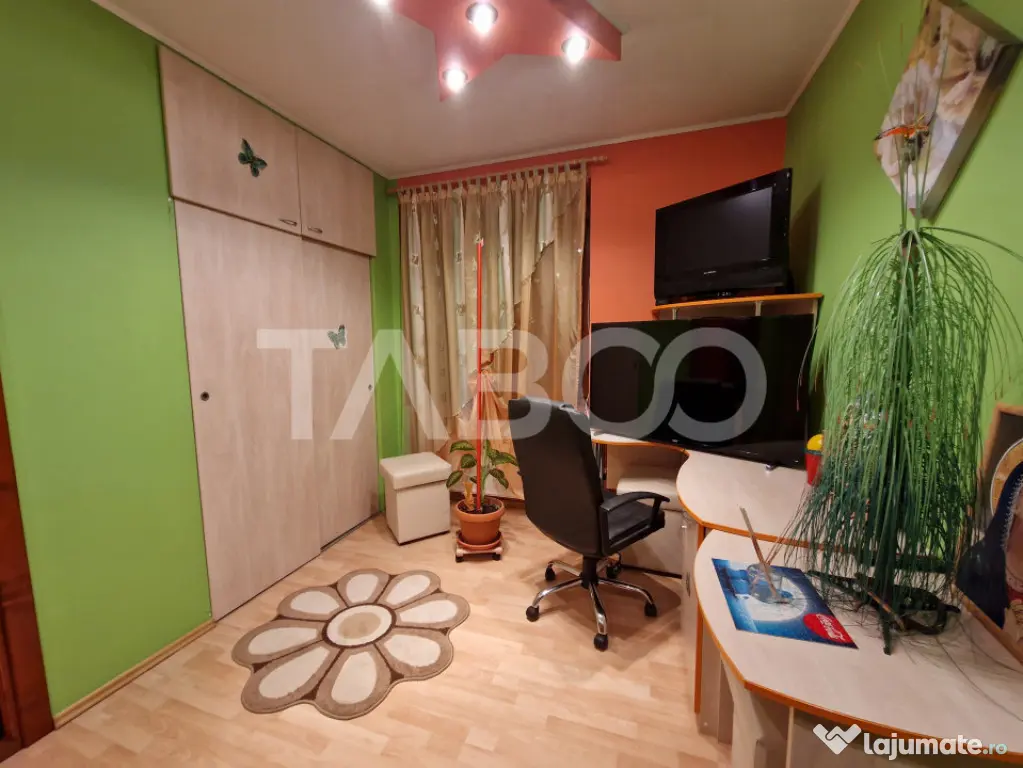 Apartament 89 mpu 4 camere 2 bai loc parcare si pivnita cent - Sibiu (Sibiu)