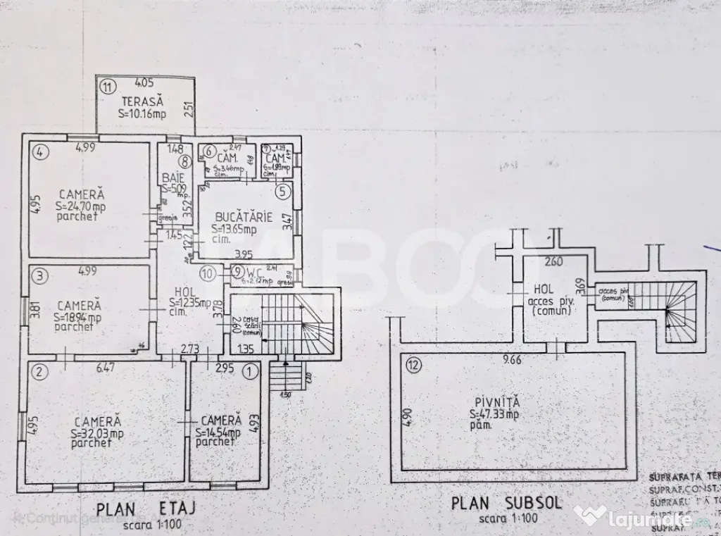 Apartament decomandat 4 camere 130mpu pivnita acces auto Ora - Sibiu (Sibiu)