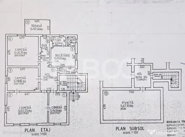 Apartament decomandat 4 camere 130mpu pivnita acces auto Ora - Sibiu (Sibiu)