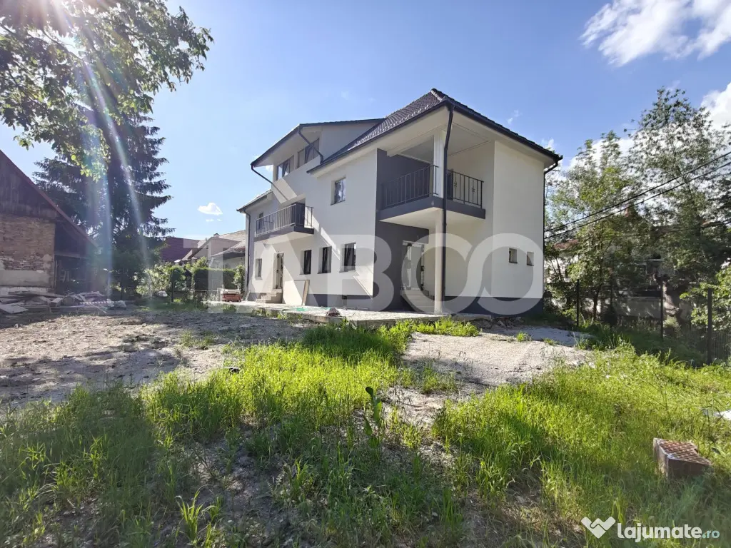 Casa spatioasa - aer curat si priveliste spre munti - teren - Cisnadioara (Sibiu)