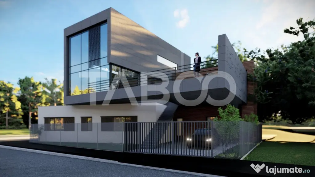 Casa individuala de vanzare cu terasa teren 320 mp zona Cent - Sibiu (Sibiu)