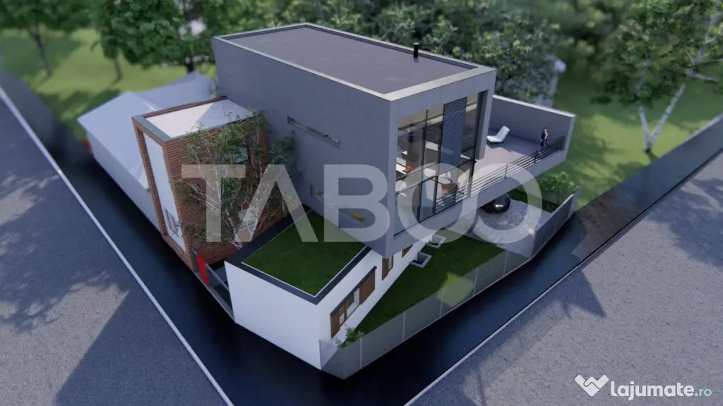 Casa individuala de vanzare cu terasa teren 320 mp zona Cent - Sibiu (Sibiu)