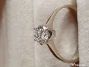 Perfectiunea pe mana ta Inel Solitaire aur cu diamant natural Flawless 0.5ct 