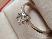 Perfectiunea pe mana ta Inel Solitaire aur cu diamant natural Flawless 0.5ct 