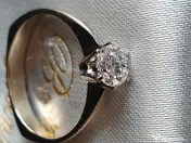 Perfectiunea pe mana ta Inel Solitaire aur cu diamant natural Flawless 0.5ct 