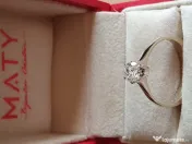 Perfectiunea pe mana ta Inel Solitaire aur cu diamant natural Flawless 0.5ct 