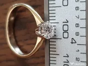 Perfectiunea pe mana ta Inel Solitaire aur cu diamant natural Flawless 0.5ct 