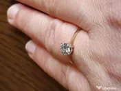 Perfectiunea pe mana ta Inel Solitaire aur cu diamant natural Flawless 0.5ct 