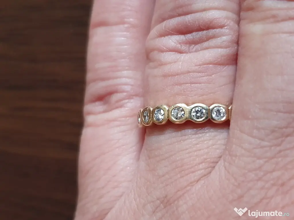 Verigheta Eternity Memory model demi cu diamante naturale 0,65ct