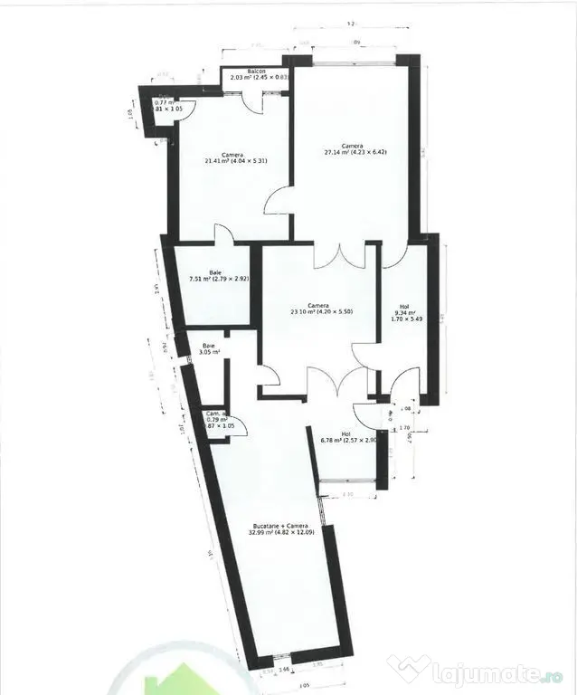 Apartament 3 camere + GARAJ PROPRIU pe B-dul Vasile Milea | Etaj 2 - Arad (Arad)