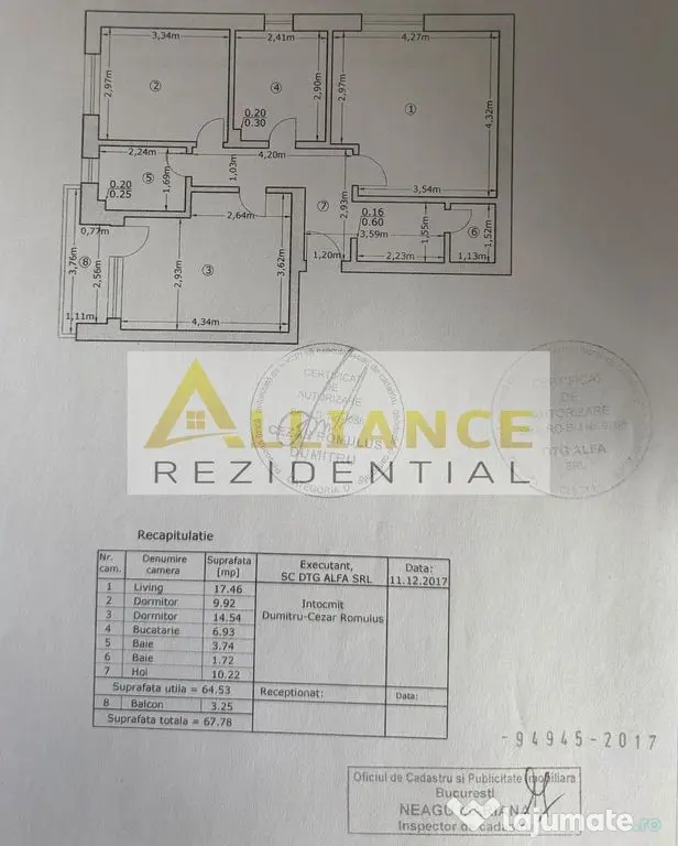 | 3 CAMERE | 2 BAI + PARCARE + BOXA | METROU APARATORII PATRIEI 15 MIN - Bucuresti (Bucuresti-Ilfov)