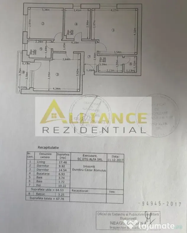 | 3 CAMERE | 2 BAI + PARCARE + BOXA | METROU APARATORII PATRIEI 15 MIN - Bucuresti (Bucuresti-Ilfov)