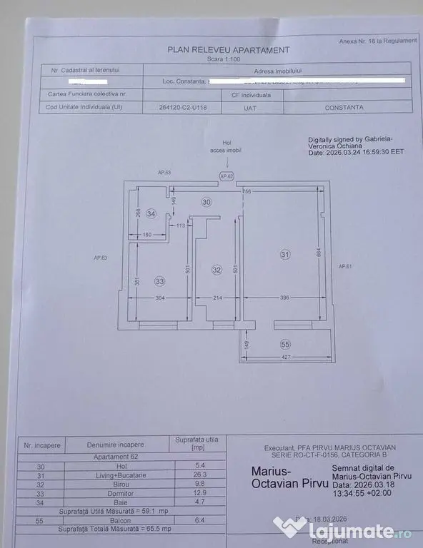Compozitori Energia -apartament 3 camere finisat si mobilat la cheie - Constanta (Constanta)
