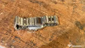 Ceas dama flori auriu quartz 