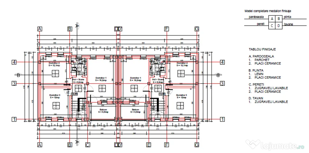 Tărtășești Centru | 3.161 mp | Proiect 2 duplexuri + Garaj stradal | Utilități