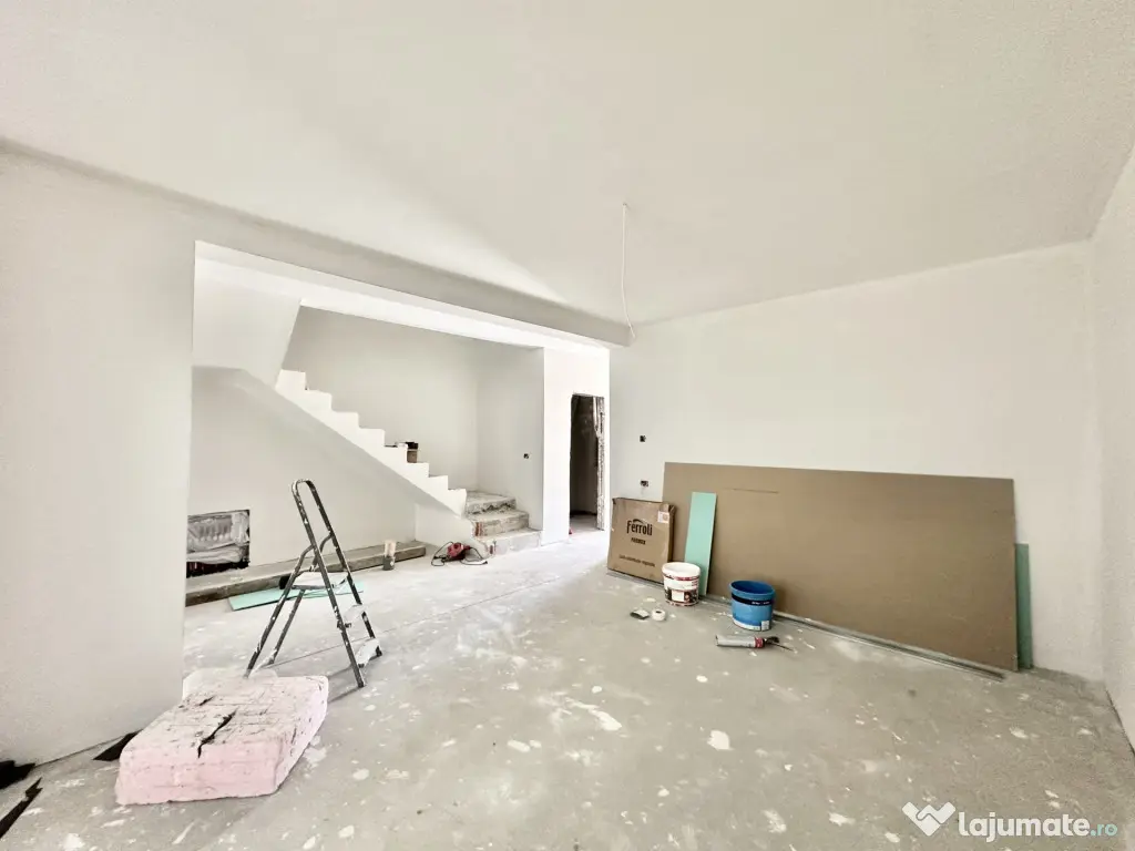 Duplex despartit prin camera tehnica | 4 camere | 115 mp uti - Mosnita Veche (Timis)