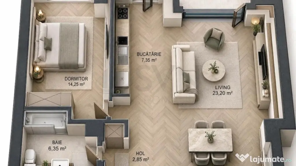 Apartament l 2 camere l Pipera - Bucuresti (Bucuresti-Ilfov)
