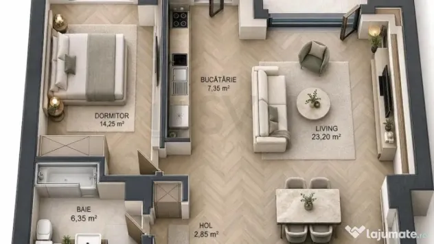 Apartament l 2 camere l Pipera - Bucuresti (Bucuresti-Ilfov)