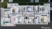 Apartamente cu 3 camere, 2 bai si gradina de 25 mp la intrare in Giroc 
