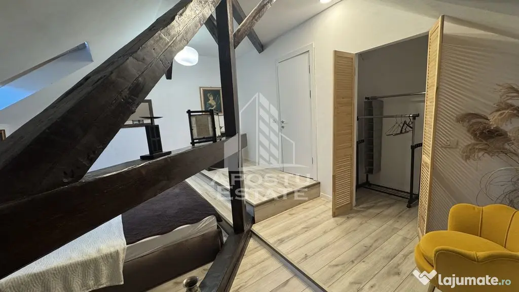 Apartament cu 3 camere la mansarda, de inchiriat, zona Balcescu - Timisoara (Timis)