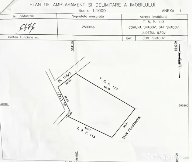 Teren Extravilan 2.500 mp, 12 €/mp, Snagov, Ilfov, COMISON 0 - Silistea Snagovului (Bucuresti-Ilfov)