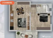 Apartament de vânzare cu 2 camere în Chisoda/Giroc