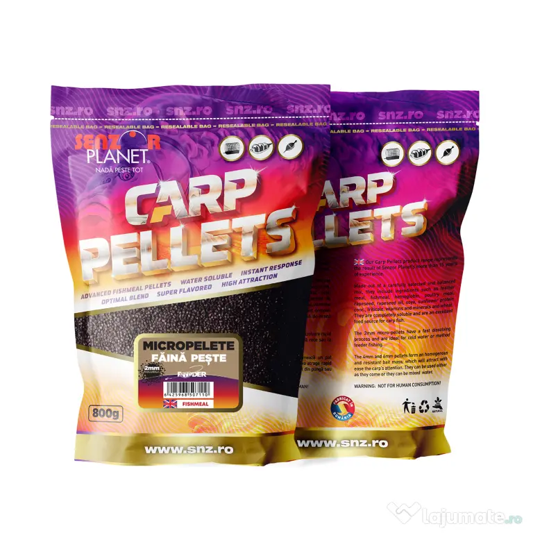 SENZOR PLANET MICROPELETE FAINA DE PESTE 2mm 800g