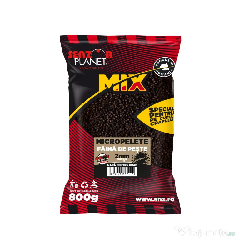 SENZOR PLANET MICROPELETE FAINA DE PESTE 2mm 800g