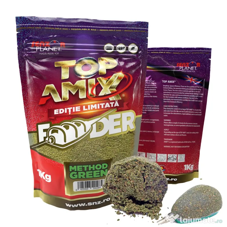 SENZOR PLANET TOP FEEDER AMIX METHOD GREEN 1kg