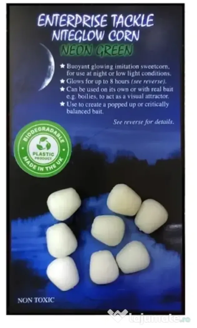 ENTERPRISE TACKLE POPUP SWEETCORN NEON GREEN 10buc.