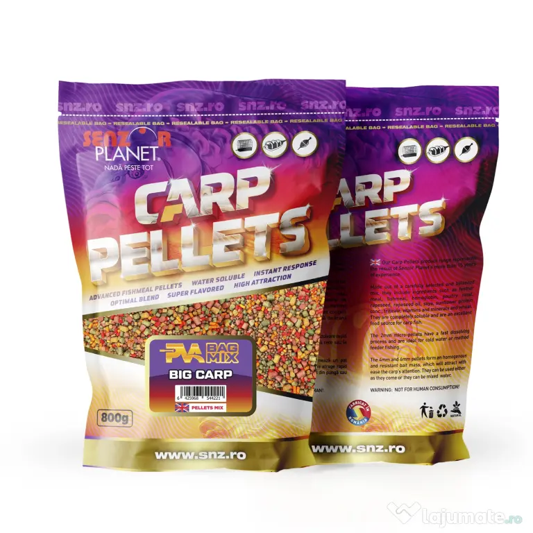 SENZOR PLANET PVA BAG MIX BIG CARP 800g