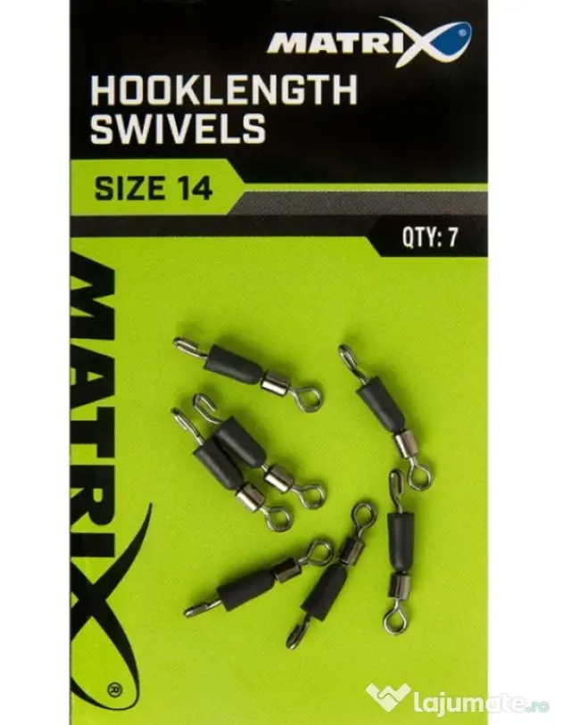 MATRIX VARTEJ RAPID CU CARABINA MATRIX HOOKLENGTH SWIVELS, 7buc Nr 16