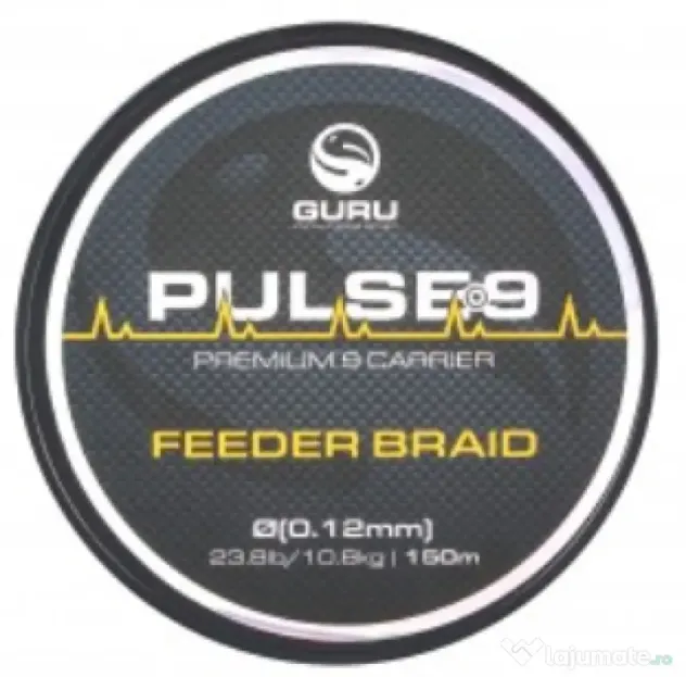 GURU FIR TEXTIL GURU PULSE 9 BRAID DARK GREEN, 150m 0.08mm/8.30kg