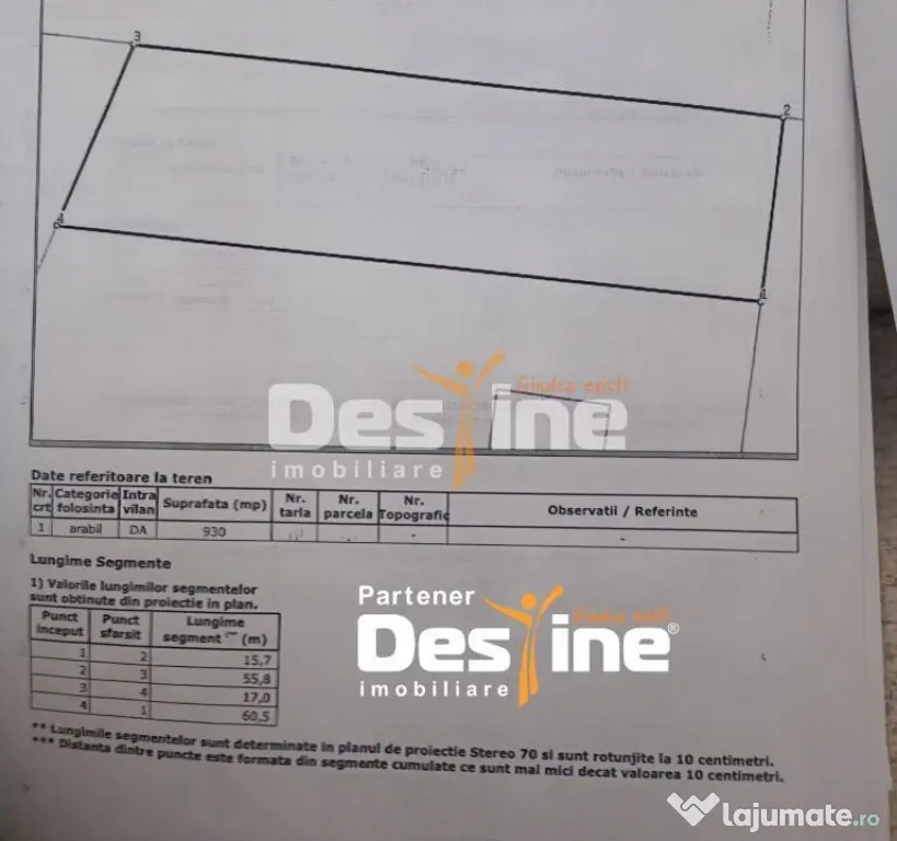 TEREN intravilan MIROSLAVA -Balciu , 930 MP, 89.900 EURO - Iasi (Iasi)